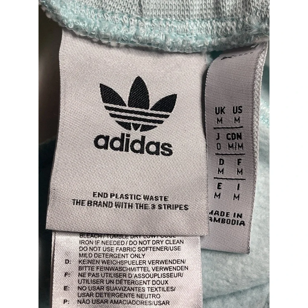 adidas Athletic Shorts‎ Men's Size M Light Blue White/Navy NWOT Bin 11